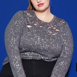 TORRID Lovesick long sleeve T shirt